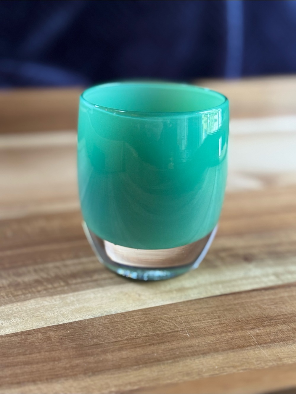 Glassybaby votive beautiful sea foam green